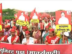 Long March :  इगतपुरीच्या घोटी गावात 'लाल वादळ', किसान सभेचा लाँग मार्च मुंबईच्या दिशेनं