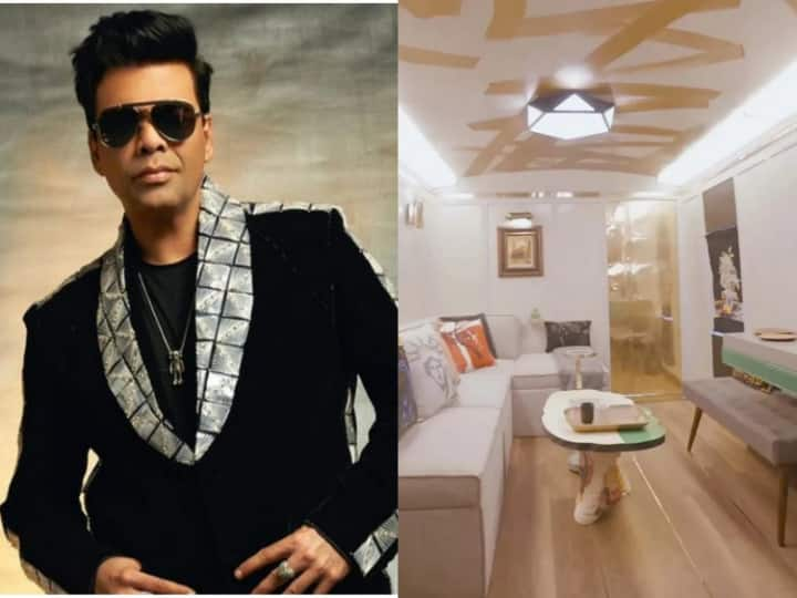 Karan Johar Vanity Van: अभी तक आपने कई स्टार्स के लग्जरी घर की तस्वीरें देखी होंगी, लेकिन आज हम आपके लिए फेमस फिल्ममेकर करण जौहर की वैनिटी का टूर करवा रहे हैं. जो किसी महल से कम नहीं है.