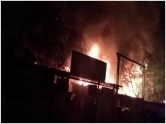 तमिलनाडु के मदुरै में स्पेयर पार्ट्स गोदाम में लगी भीषण आग, लाखों रुपये का सामान जलकर खाक