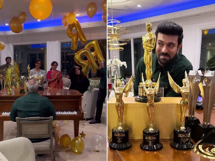 Oscar 2023 After Party rrr team celebrates naatu naatu victory see inside pics Oscar 2023 After Party: लॉस एंजेलिस में राजामौली के घर हुई 'नाटू नाटू' के ऑस्कर जीत की पार्टी, देखिए सेलिब्रेशन की ये इनसाइड फोटोज़