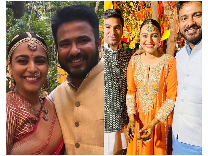 Swara Bhasker and politician-activist Fahad Ahmad registered their marriage last month. They held a large celebration for their family and friends over the weekend marking their wedding festivities.