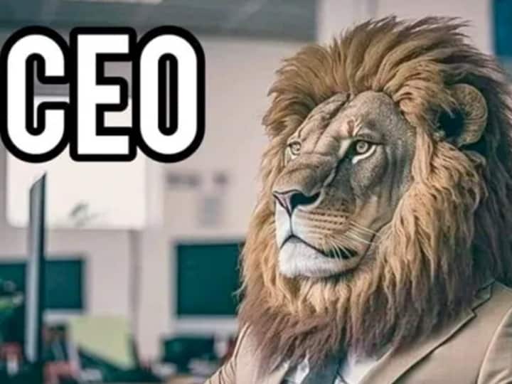 हर फोटो पर टेक्स्ट लिखा हुआ है, जो ऑफिस में कर रहे काम लोगों की पोजीशन को बताता है. पहली तस्वरी में ऑफिस में बिजनेस सूट पहने एक 