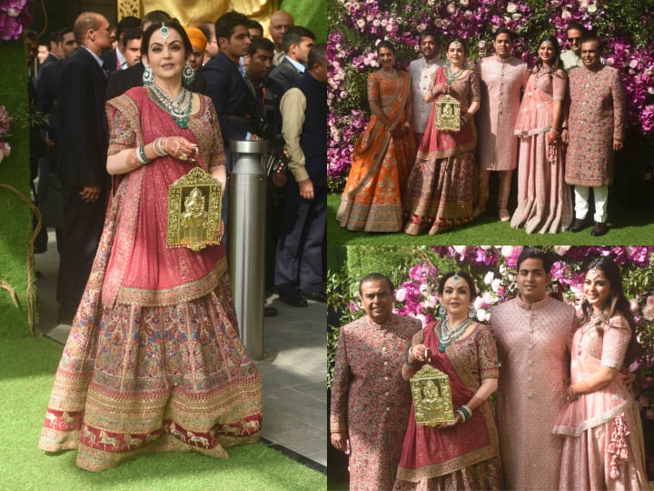 Nita Ambani Traditional Look: 9 मार्च 2019 को आकाश और श्लोका शादी के बंधन में बंध गए थे. बेटे की शादी में नीता अंबानी खूबसूरत लुक में नजर आई थीं.