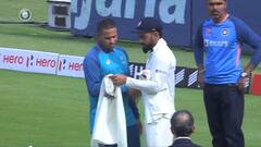 টেস্টে সিরিজের হাড্ডাহাড্ডি লড়াই শেষে দুই অজি তারকাকে জার্সি উপহার কোহলির