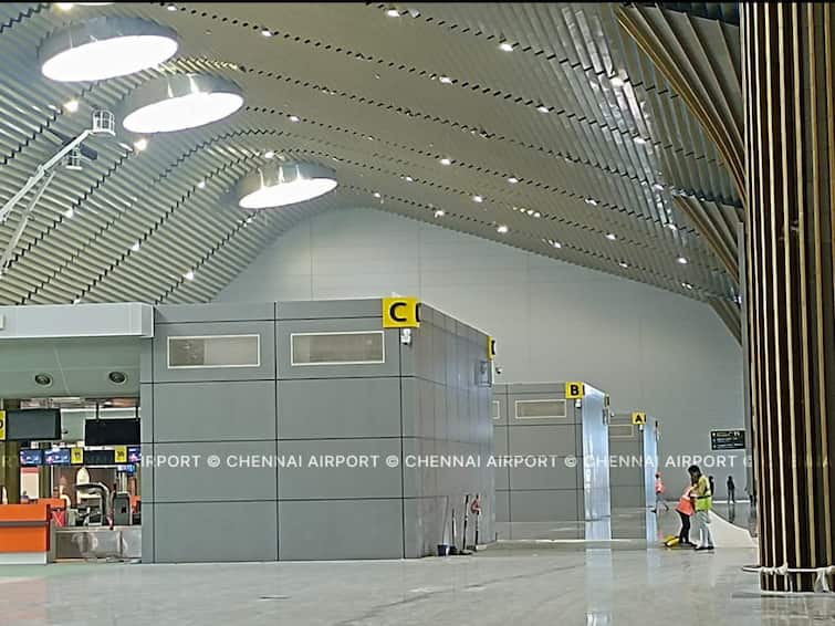 Modi to inaugurate newly-built integrated terminal at Chennai airport ரூ.2400 கோடி, 2.37 லட்சம் சதுர அடி..! சென்னை விமான நிலையத்திற்கு புதிய முனையம்..! முழு தகவல்கள்