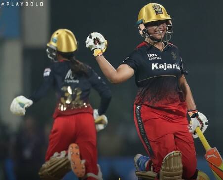 WPL 2023: RCB-W won the match by 5 wickets against UPW-W in Match 13 at DY Patil Stadium UPW-W vs RCB-W, Match Highlights: ইউপি ওয়ারিয়র্সকে ৫ উইকেটে হারিয়ে উইমেন্স প্রিমিয়ার লিগে প্রথম জয় আরসিবির