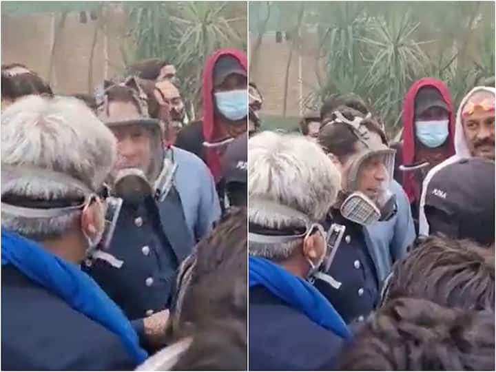 Imran Khan Arrest: PTI Chief Meets Supporters Wearing Gas Mask Amid Zaman Park Tussle In Pakistan - WATCH Imran Khan Seen Wearing Gas Mask As He Meets PTI Supporters Amid Zaman Park Tussle — WATCH