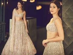 Annaya Panday Pics: अलाना के संगीत में पिंक लहंगा पहनकर Ananya Panday ने गिराई हुस्न की बिजलियां, तस्वीरों पर ठहर जाएंगी नजरें