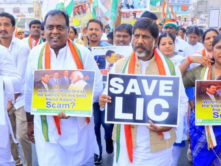 Telangana Congress Leaders Detained During 'Chalo Raj Bhavan' March Telangana Congress Leaders Detained During 'Chalo Raj Bhavan' March