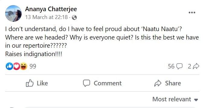 नाटू नाटू' की Oscar जीत की आलोचना करना इस नेशनल अवॉर्ड विनिंग एक्ट्रेस को पड़ा भारी, यूजर्स ने जमकर किया ट्रोल