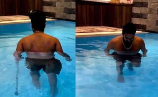 Rishabh Pant on Twitter: ઋષભ પંતે રિકવરીનો વીડિયો કર્યો શેર, સ્વિમિંગ પુલમાં મળ્યો જોવા