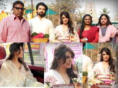 Shaakuntalam : ‘சக்தி கொடு சக்தி கொடு..’ சாகுந்தலம் படக்குழுவினரின் கோயில் விசிட்!