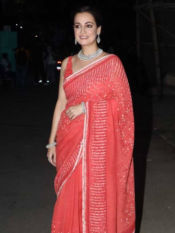 Dia Mirza Exudes Grace In A Saree During Bheed Promotions