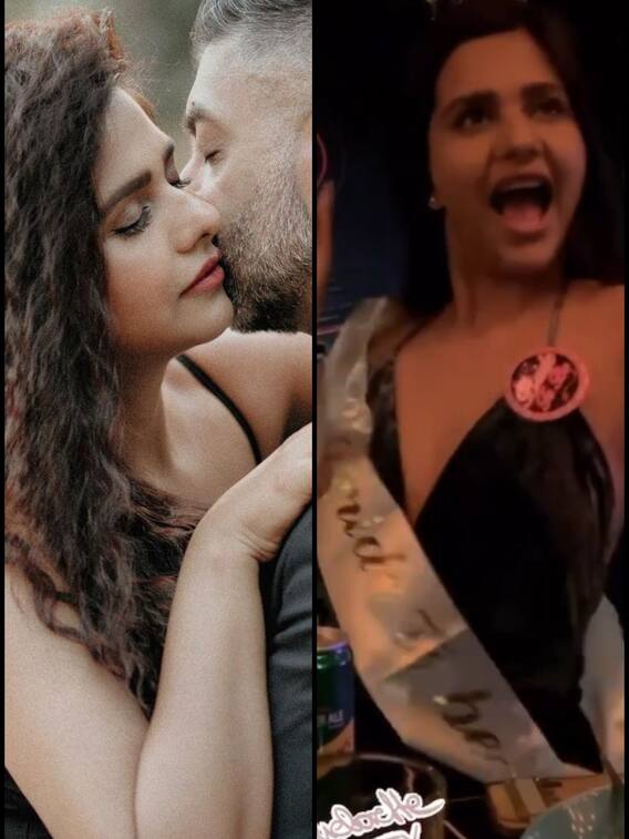 बैचलरेट पार्टी में दलजीत कौर ने दिल खोलकर किया एंजॉय