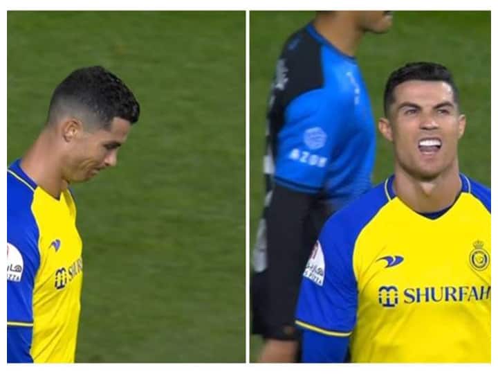 Cristiano Ronaldo Fight: गोल न कर पाने से हताश होकर क्रिस्टियानो रोनाल्डो ने मैच रेफरी से किया झगड़ा! वीडियो वायरल