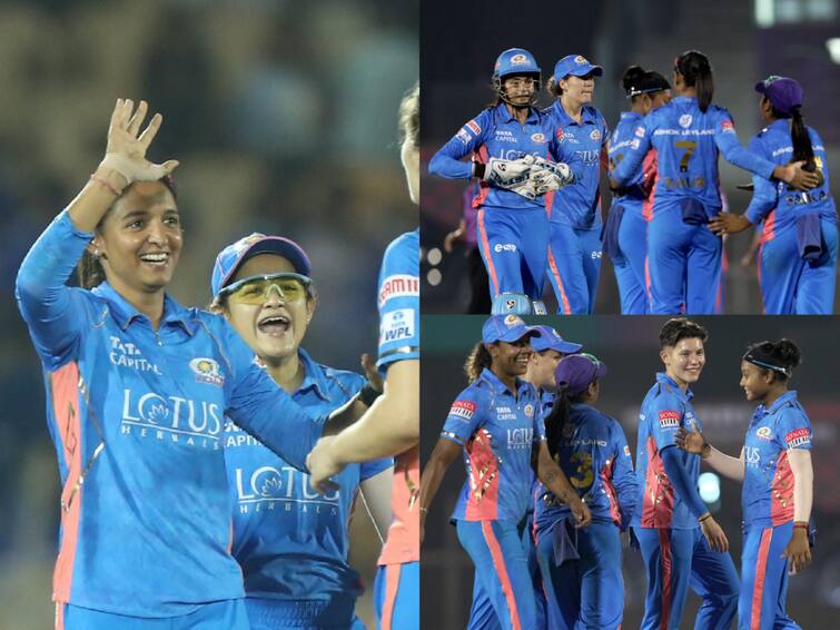 WPL 2023: Mumbai Indians reach playoffs with fifth consecutive win inWPL MI-W Qualified: அசைக்க நினைத்த அணிகளுக்கு எல்லாம் ஆப்பு: தொடர்ந்து 5 வெற்றி - மிரளவைக்கும் மும்பை மகளிர்!