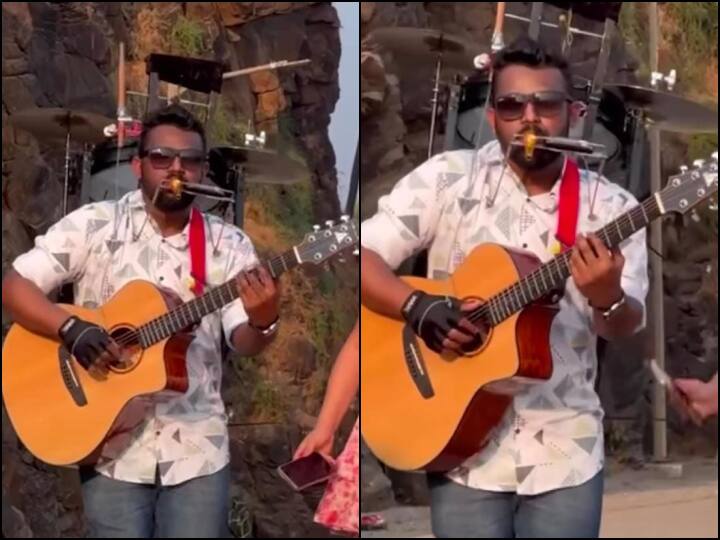 ये शख्स एक साथ 14 म्यूजिकल इंट्रूमेंट्स बजा सकता है, नहीं यकीन तो Video देख लीजिए Indian Man playing 14 musical instruments at once talent viral video ये शख्स एक साथ 14 म्यूजिकल इंट्रूमेंट्स बजा सकता है, नहीं यकीन तो Video देख लीजिए