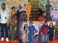 Zwigato Premiere: कपिल शर्मा की फिल्म देखने पहुंचे बड़े सितारे, ऑरेंज ड्रेस में शहनाज गिल ने लूटी महफिल