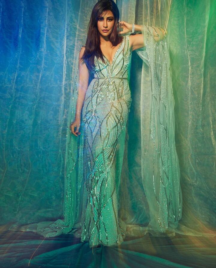 The Inkaar actor recently shared pictures of herself in a silver sparkle gown