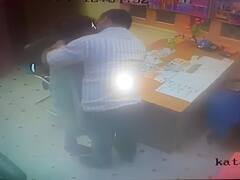 गया के निजी विद्यालय का डायरेक्टर महिला को कर रहा था किस, CCTV में कैद हुई करतूत, जानें मामला