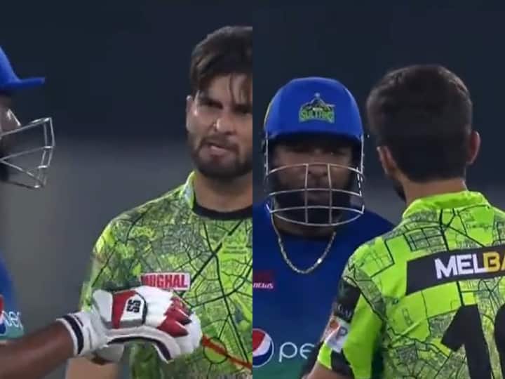 Watch heated argument between Kieron Pollard and Shaheen Afridi Lahore Qalandars vs Multan Sultans PSL Qualifier Watch: PSL क्वालिफायर में कीरोन पोलार्ड से भिड़े शाहीन अफरीदी, ऐसे दोनों में हुई तीखी बहस, देखें वीडियो