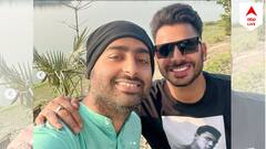 জিয়াগঞ্জে অরিজিতের সঙ্গে মনোজ, গায়কের সারল্যে মুগ্ধ ক্রিকেটার