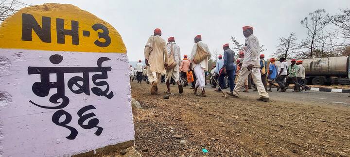 Today was the 200-km march's fifth day. Farmers walking from Nashik to Mumbai are defying all barriers to continue their agitation for relief to onion producers and a number of other demands. They have cracked soles, aching feet, and many friends who have been hospitalised, NDTV reported.