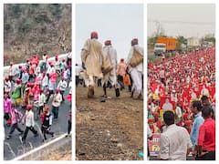 Thousands Of Maharashtra Farmers March On With Broken Soles & Bleeding Feet. IN PICS