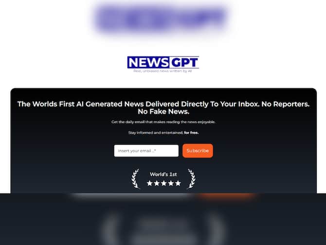 NewsGPT, World's First AI-Generated News Platform, Is Now Official: Is It A  Threat To Media Professionals?