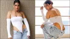 Nia Sharma Pics: ਨਿਆ ਸ਼ਰਮਾ ਨੇ ਡੈਨਿਮ ਅਤੇ ਵ੍ਹਾਈਟ ਬਾਡੀਸੂਟ 'ਚ ਹੌਟ ਲੁੱਕ 'ਚ ਆਪਣੀ ਲੇਟੈਸਟ ਫੋਟੋ ਸ਼ੇਅਰ ਕੀਤੀ ਹੈ। ਇਸ ਅੰਦਾਜ਼ ਨੂੰ ਦੇਖ ਕੇ ਲੋਕ ਉਸ ਨੂੰ ਟ੍ਰੋਲ ਕਰ ਰਹੇ ਹਨ ਅਤੇ ਉਸ ਦੀ ਤੁਲਨਾ ਉਰਫੀ ਜਾਵੇਦ ਨਾਲ ਕਰ ਰਹੇ ਹਨ।