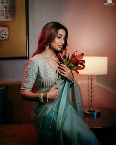 Shriya Saran Treats Fans With Pictures In A Mint-Green Saree; Check Out