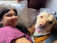 Video Of Woman Travelling With Her Pet Dog On Train Goes Viral, Railways Minister Reacts