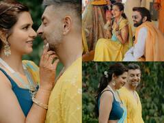 Dalljiet Kaur Haldi Photos: हल्दी में दलजीत की मेहंदी निहारते दिखे होने वाले पति निखिल पटेल, बच्चों के साथ सेलिब्रेट की रस्में