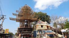 திருவாரூர் ஆழித்தேர் கட்டுமான பணிகள் மும்முரம்