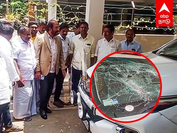 Trichy Siva Emotional : அடித்து நொறுக்கப்பட்ட வீடு... வருத்தத்துடன் சுற்றிப்பார்த்த திருச்சி சிவா!