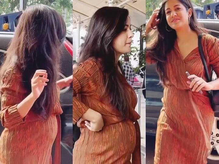 Ishita Dutta To be a Mommy Soon Drishyam Actress Flaunt Her Baby Bump Drishyam एक्ट्रेस बनने वाली हैं मां, बेबी बंप फ्लॉन्ट करती नजर आईं इशिता दत्ता