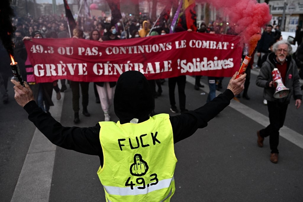 Protests In France As Macron Passes Unpopular Pension Reform Without Vote, Oppn To Move No-Confidence Motion