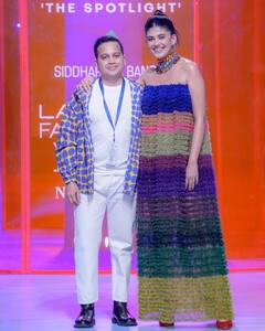 Sanjana Sanghi Goes Colourful In Siddhartha Bansal Gown - IN PICS