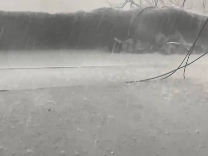 अजिंठा लेणी परिसरात देखील मुसळधार पावसाने हजेरी लावली आहे.