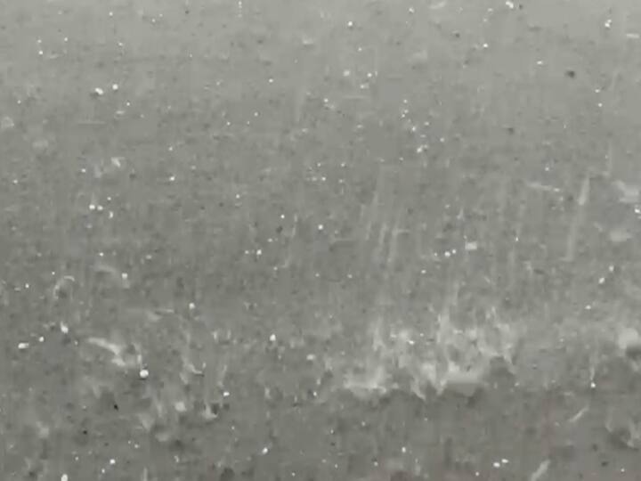 मुसळधार पावसासह जोरदार वारा आणि गारपीट देखील झाली आहे.