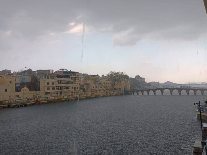 Rajasthan Weather Update Rainfall And Hailstorm From Three Days In Udaipur Temperature Falls See