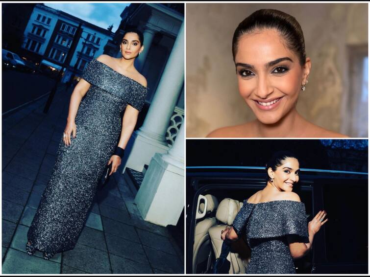 Stylish 'Mama' Sonam Kapoor Shines And Shimmers In A Silver Gown At A London Event, SEE PICS
