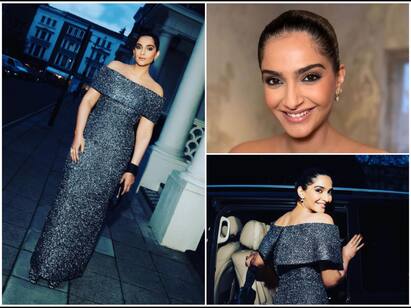 Actress Sonam Kapoor went out yesterday night in London to celebrate the UK release of War Of Lanka by author Amish Tripathi. For the occasion, Sonam opted for a gorgeous look.