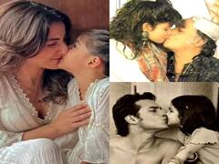 इन सेलेब्स ने खुलेआम किया था अपने बच्चों को लिप किस, बाद में होना पड़ गया था बुरी तरह ट्रोल