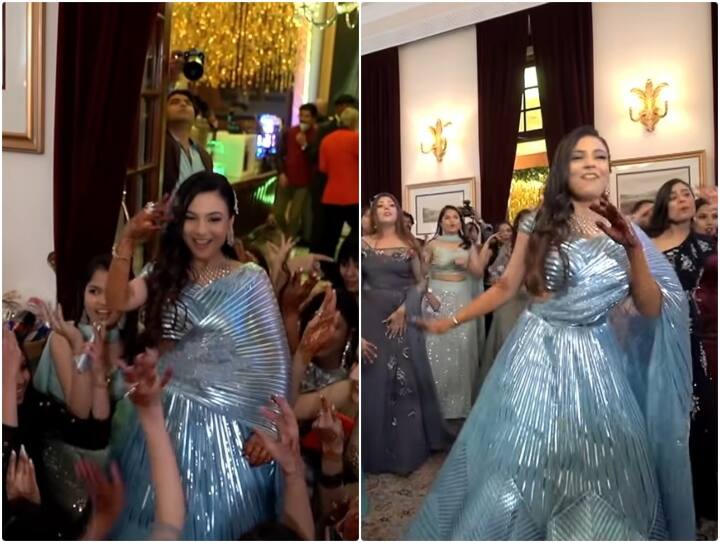 bride did a heart-wrenching dance on ring ceremony in viral video Video: रिंग सेरेमनी पर दुल्हन ने किया दिल जीत लेने वाला डांस, दूल्हा के चेहरे पर दिखी खुशी