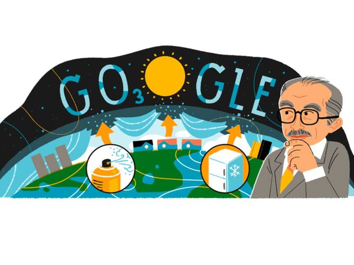 Google Doodle Celebrates Dr Mario Molina Who Helped Save the Ozone Layer know about him Google Doodle : मारियो मोलिना यांची 80 वी जयंती; गूगलचं खास डूडल