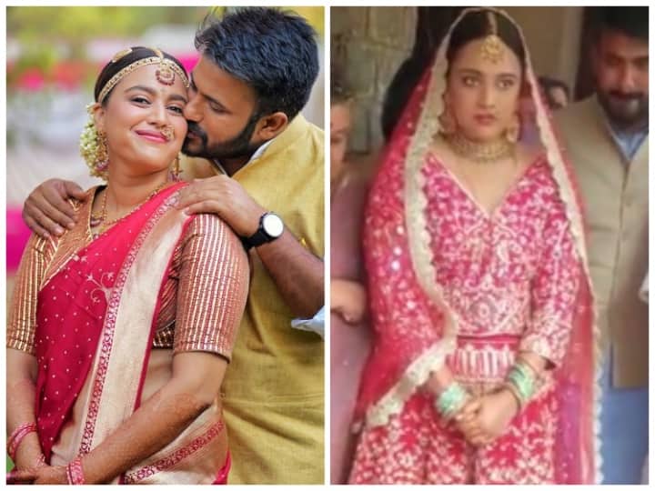 Swara Bhasker cries during her vidai after marrying with Fahad Ahmad actress father react on video Swara Bhasker Vidai: शादी के बाद विदाई के दौरान इमोशनल हो गई थीं स्वरा भास्कर, वीडियो में बार-बार अपने आंसू पोछते हुए आईं नजर