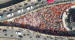 Photo: नामांतराच्या समर्थनात छ. संभाजीनगरमध्ये भव्य मोर्चा, पाहा ड्रोन फोटो