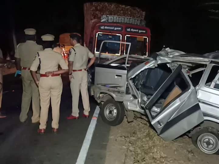 6, Including Child And Woman, Killed In Car-Truck Collision In Trichy 6, Including Child And Woman, Killed In Car-Truck Collision In Trichy