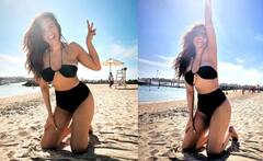 shama sikander:દરિયા કિનારે શમા સિકન્દરનો જોવા મળ્યો હોટ બિકિની અંદાજ, જુઓ વાયરલ તસવીરો